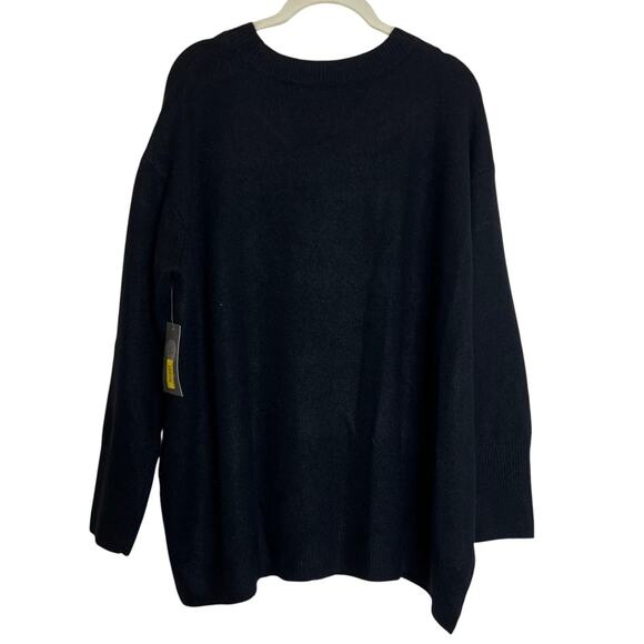 Vince Camuto Womens Sweater Plus Size 1X Black Sequin Knit Pullover Holiday - Picture 3 of 6